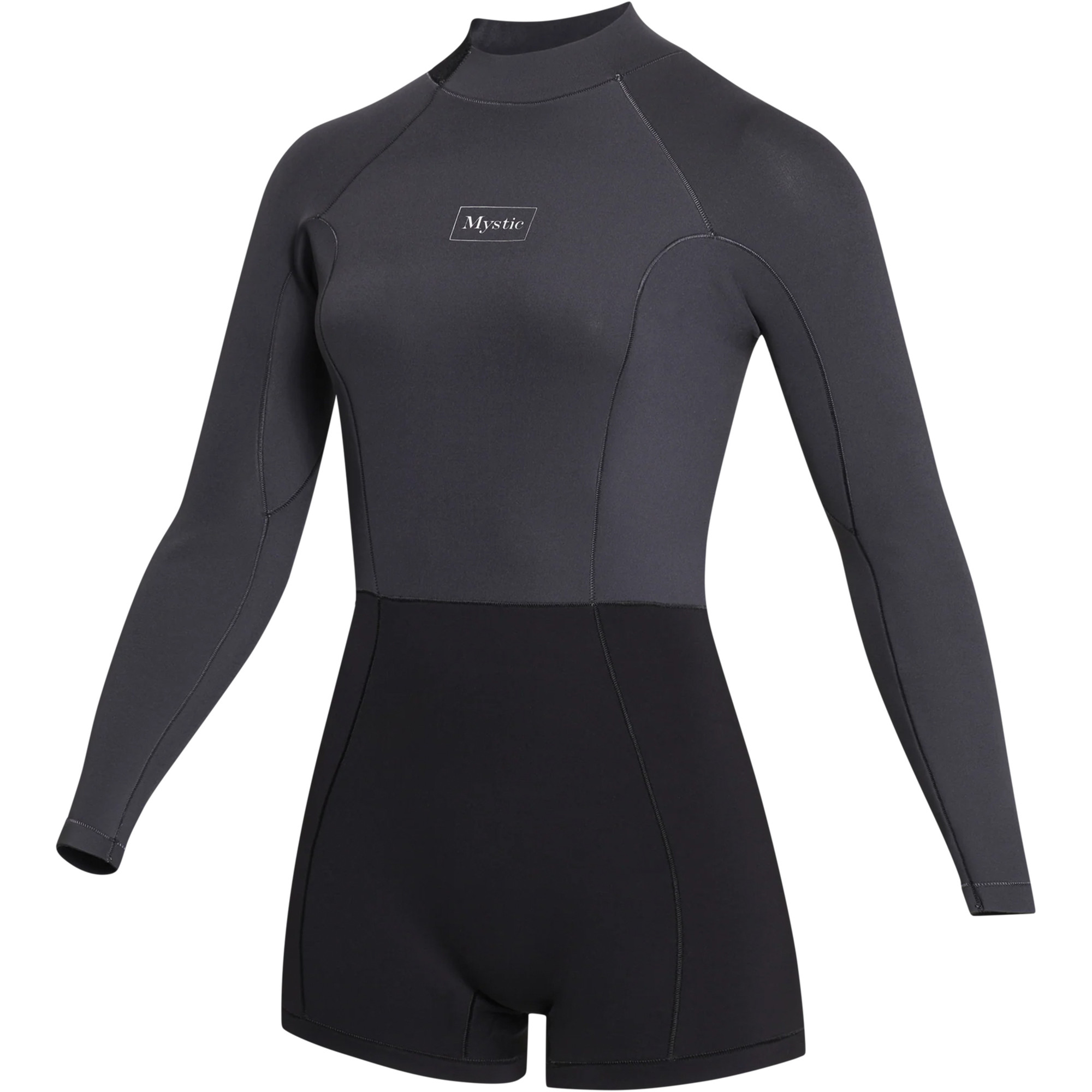 2023 Mystic Womens Lunar 2mm Long Sleeve Back Zip Shorty Wetsuit 35000 230111 Wetsuit Outlet